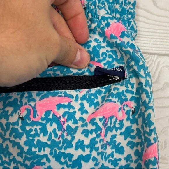 CHUBBIES THE DOMINGO’S ARE FOR FLAMINGOS SWIM SHORTS SWIMMING TRUNKS SMALL - Picture 7 of 11